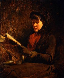 Frank Duveneck - A Girl Reading