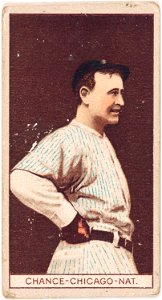 Frank Chance, Chicago Cubs, baseball card portrait LCCN2008677962