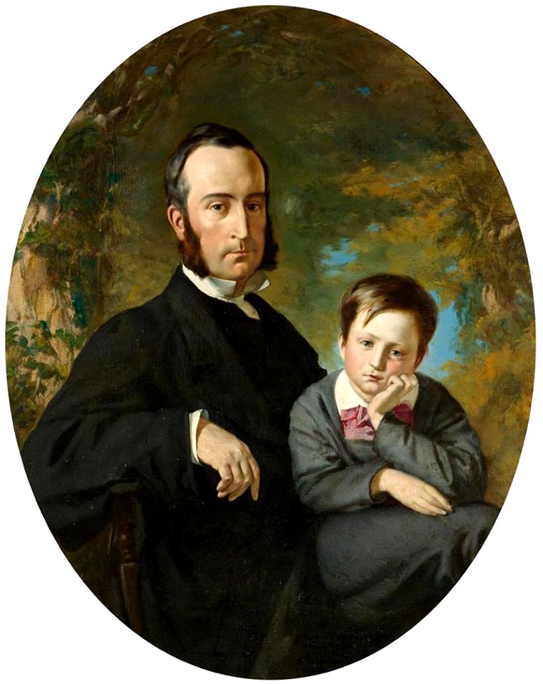 Frank Buchser - Father and son