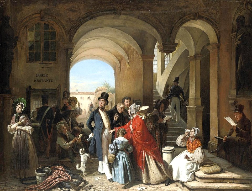 Francois-Auguste Biard - La Poste Restante