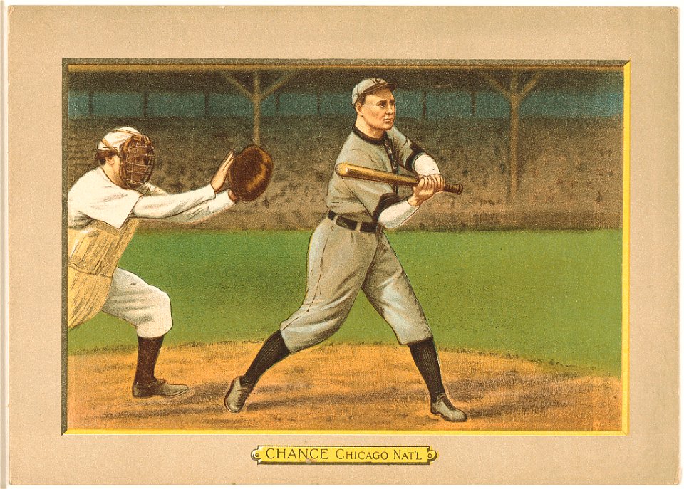 Frank Chance, Chicago Cubs, baseball card portrait LCCN2007685609