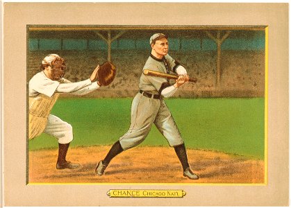 Frank Chance, Chicago Cubs, baseball card portrait LCCN2007685609