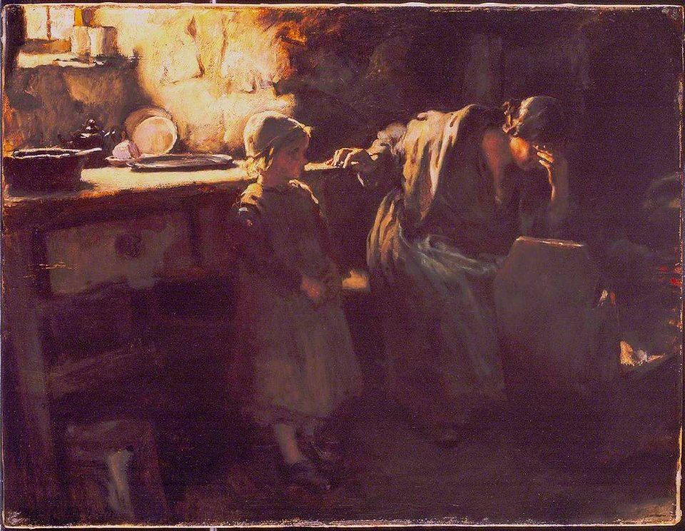 Frank Holl (1845-1888) - Hushed - N01536 - National Gallery