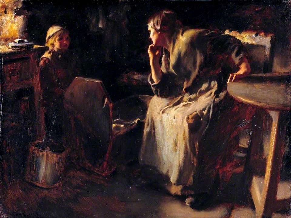 Frank Holl (1845-1888) - Hush^ - N01535 - National Gallery