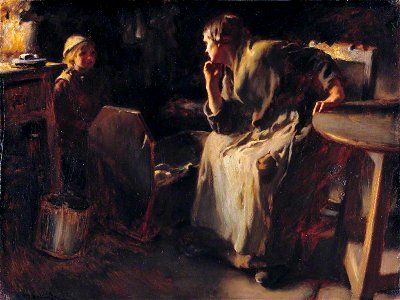Frank Holl (1845-1888) - Hush^ - N01535 - National Gallery