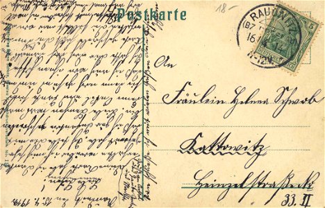 Frankenstein, Schlesien - Silberberger Vorstadt (back) (Zeno Ansichtskarten)