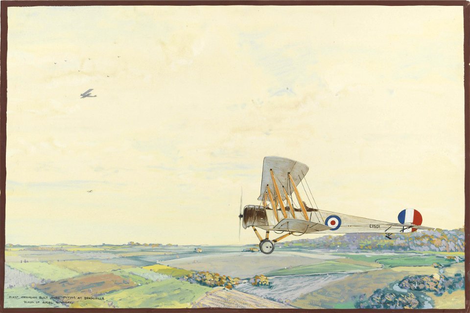 Frank Johnston-First Canadian Built Avro Flying at Beamsville (CWM 19710261-0278)