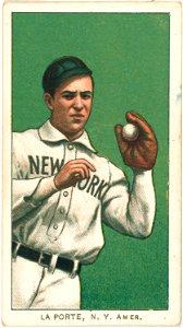 Frank LaPorte, New York Highlanders, baseball card portrait LCCN2008676824