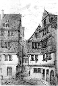 Frankfurt Am Main-Adolf Koch-AFFMVANDNGUB-024-Das Rapunzelgaesschen