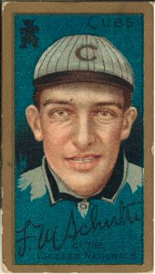 Frank M. Schulte, Chicago Cubs, baseball card portrait LCCN2008677468
