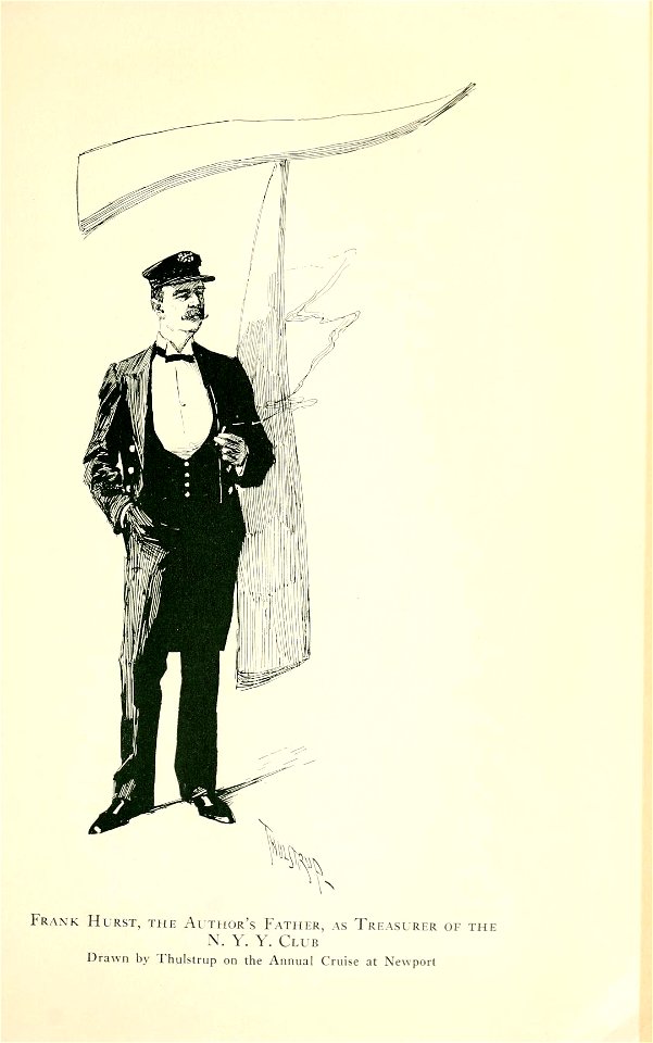 Frank J. Hurst as Treasurer of the New York Yacht Club by Thulstrup