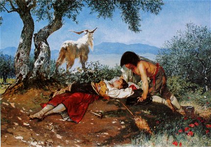 Frank Buchser Der Kuss 1878