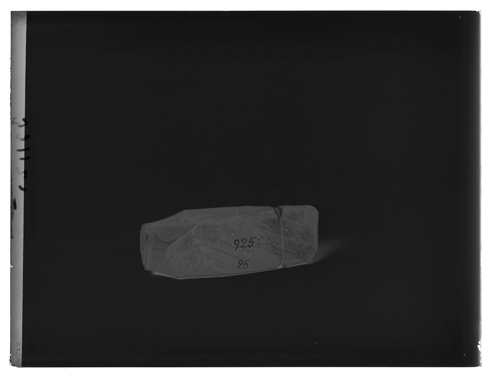 Frankeringsstämpel för fribrev, Sverige 1686. Förmodligen tillhört postmästare Köhne (1686-1706) - Livrustkammaren - 70828-negative