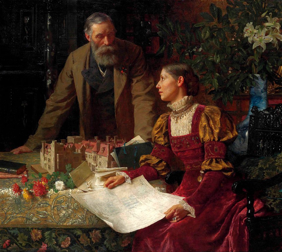 Frank Dicksee - The House Builders