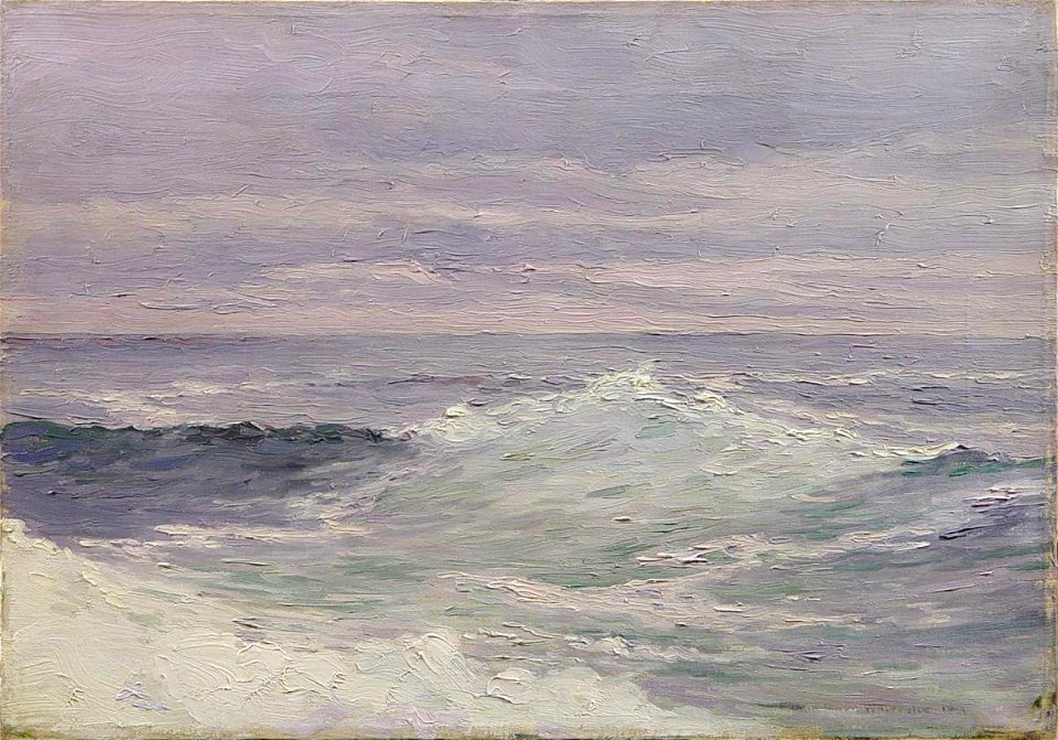 Frank Reed Whiteside - The Storm Surf - 1915.38.1 - Reading Public Museum