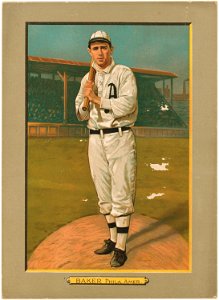 Frank Baker, Philadelphia Athletics, baseball card portrait LCCN2007685687