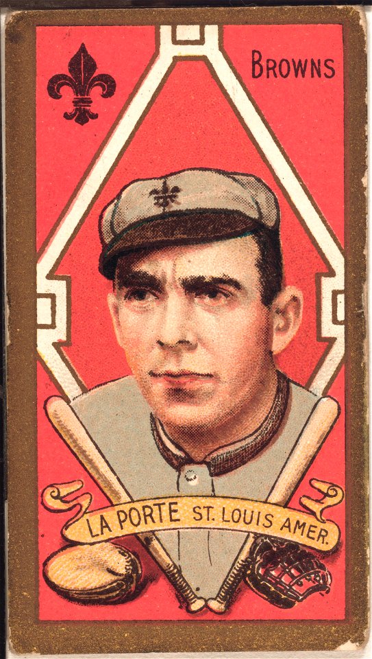 Frank LaPorte, St. Louis Browns, baseball card portrait LCCN2008677901