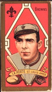 Frank LaPorte, St. Louis Browns, baseball card portrait LCCN2008677901