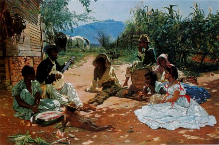 Frank Buchser The Song of Mary Blane 1870