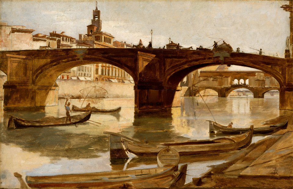 Frank Duveneck - The Bridges, Florence - 26-1921 - Saint Louis Art Museum
