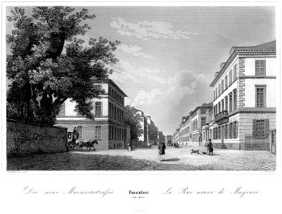 Frankfurt Am Main-Jakob Fuerchtegott Dielmann-FFMADIUSAAUNZ-026-Die neue-Mainzerstrasse