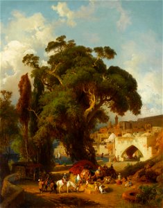 Paul von Franken - Tor zu einer orientalischen Stadt (1869)