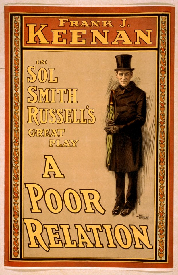 Frank J. Keenan in Sol Smith Russell's great play, A poor relation LCCN2014636677