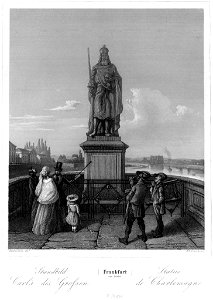 Frankfurt Am Main-Jakob Fuerchtegott Dielmann-FFMADIUSAAUNZ-004-Standbild Carl s des Grossen