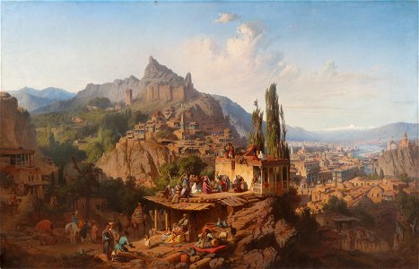 Paul von Franken - Ansicht von Tiflis (1859)