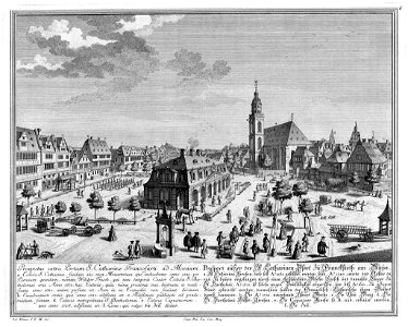 Frankfurt Am Main-Salomon Kleiner-DFFFM-006-Prospect ausser der St Katharinen-Pfort zu Franckfurth am Mayn