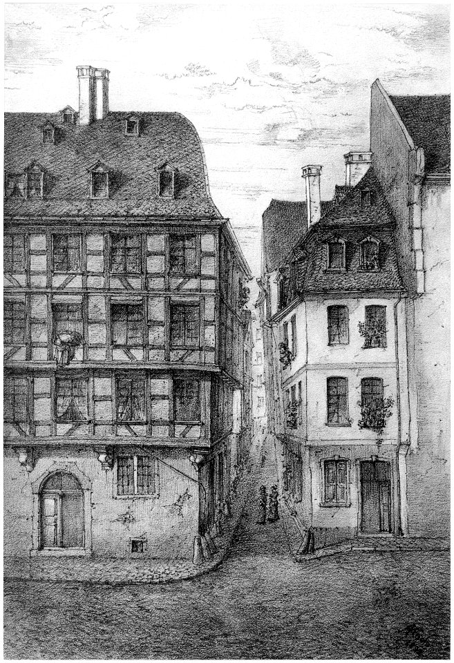 Frankfurt Am Main-Adolf Koch-AFFMVANDNGUB-016-Die Metzgergasse