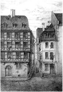 Frankfurt Am Main-Adolf Koch-AFFMVANDNGUB-016-Die Metzgergasse