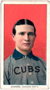Frank Chance, Chicago Cubs, baseball card portrait LCCN2008675171