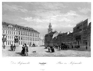 Frankfurt Am Main-Jakob Fuerchtegott Dielmann-FFMADIUSAAUNZ-024-Der Rossmarkt
