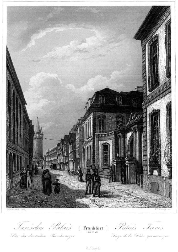 Frankfurt Am Main-Jakob Fuerchtegott Dielmann-FFMADIUSAAUNZ-028-Das Taxis sche Palais