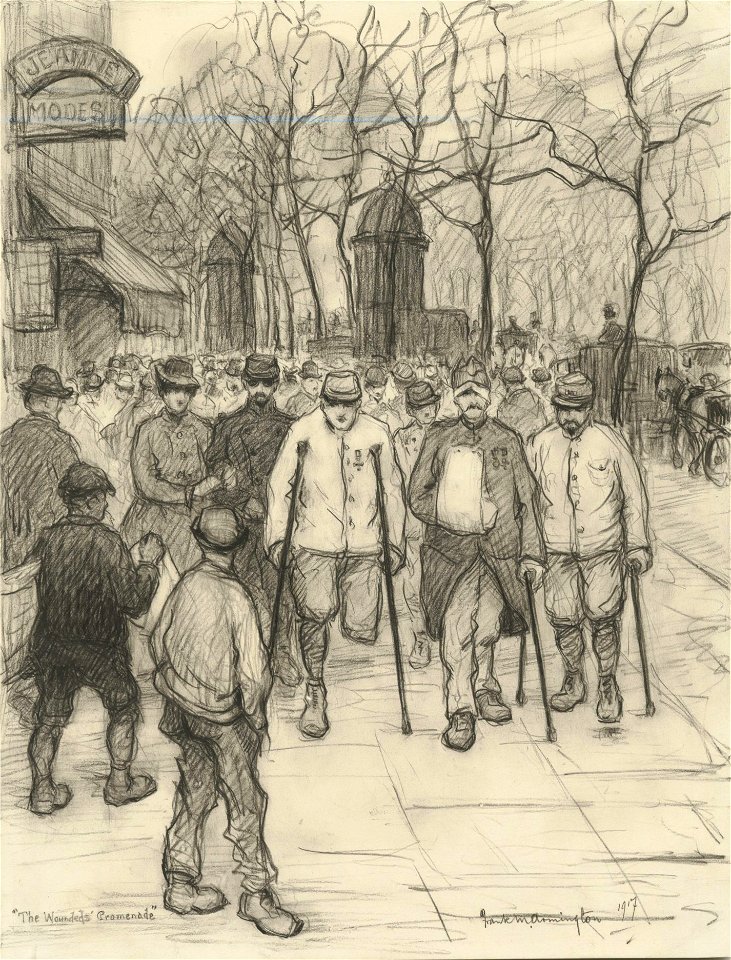 Frank Milton Armington-The Wounded's Promenade (CWM 19710261-0010)