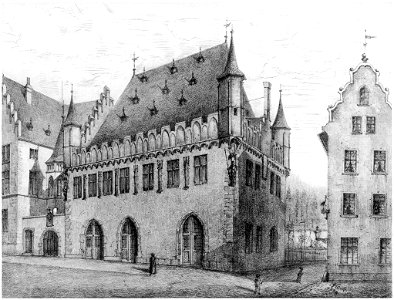 Frankfurt Am Main-Adolf Koch-AFFMVANDNGUB-002-Das Leinwandhaus am Weckmarkt 1399-1892