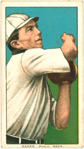 Frank Baker, Philadelphia Athletics, baseball card portrait LCCN2008676830