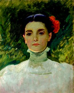 Frank Duveneck - Portrait of Maggie Wilson - 85.166 - Museum of Fine Arts