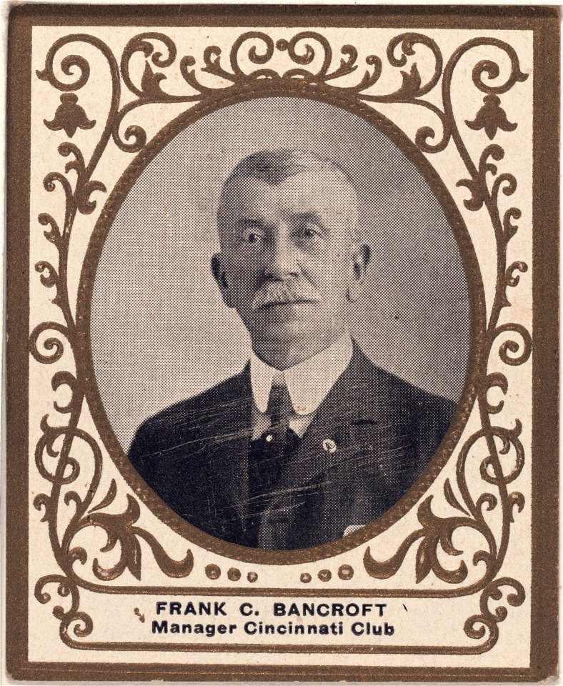 Frank C. Bancroft, Cincinnati Reds, baseball card portrait LCCN2007683739