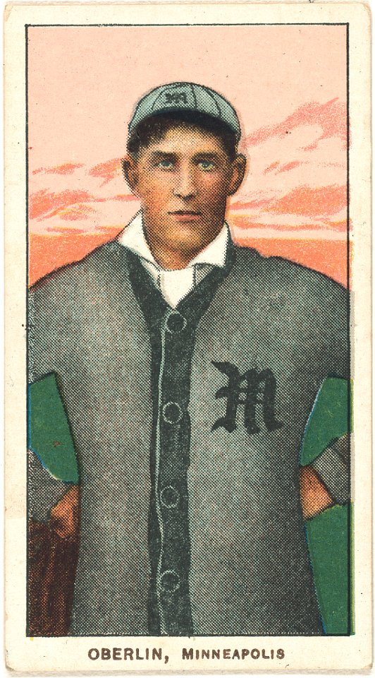 Frank Oberlin, Minneapolis Team, baseball card portrait LCCN2008677007