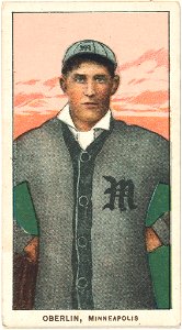 Frank Oberlin, Minneapolis Team, baseball card portrait LCCN2008677007