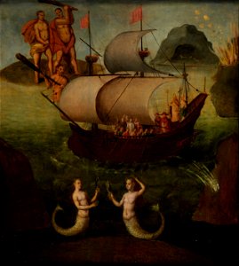 Frans Francken (I) - Allegory, the Ship of State. Free illustration for personal and commercial use.
