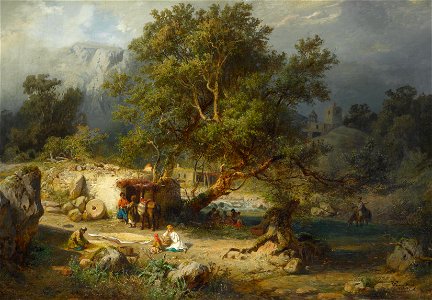 Paul von Franken - Kaukasische Landschaft (1864)
