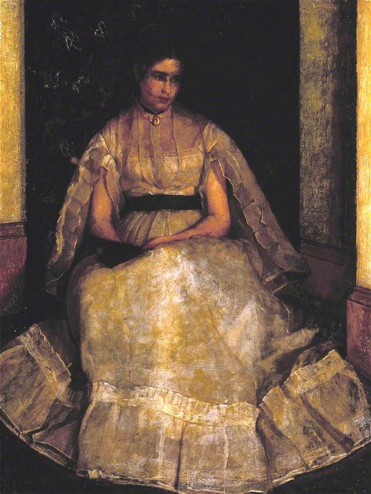 Frank Huddlestone Potter (1845-1887) - A Quiet Corner, Miss E. A. Whelan - N05364 - National Gallery