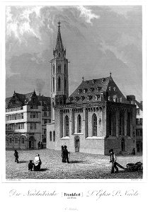 Frankfurt Am Main-Jakob Fuerchtegott Dielmann-FFMADIUSAAUNZ-016-Die Nicolaikirche
