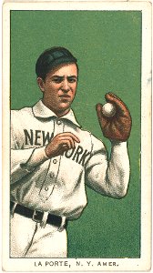 Frank LaPorte, New York Highlanders, baseball card portrait LCCN2008676824