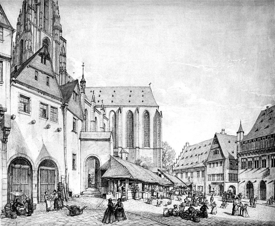 Frankfurt Am Main-Peter Becker-BAAF-028-Der Weckmarkt-1856