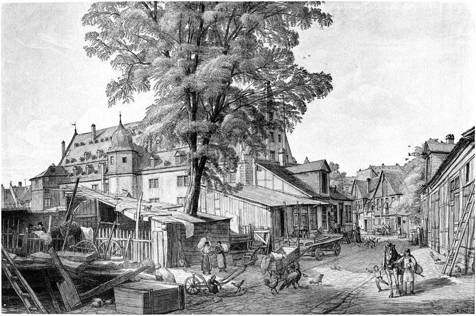 Frankfurt Am Main-Peter Becker-BAAF-014-Der kleine Taubenhof und das alte Zeughaus-1872