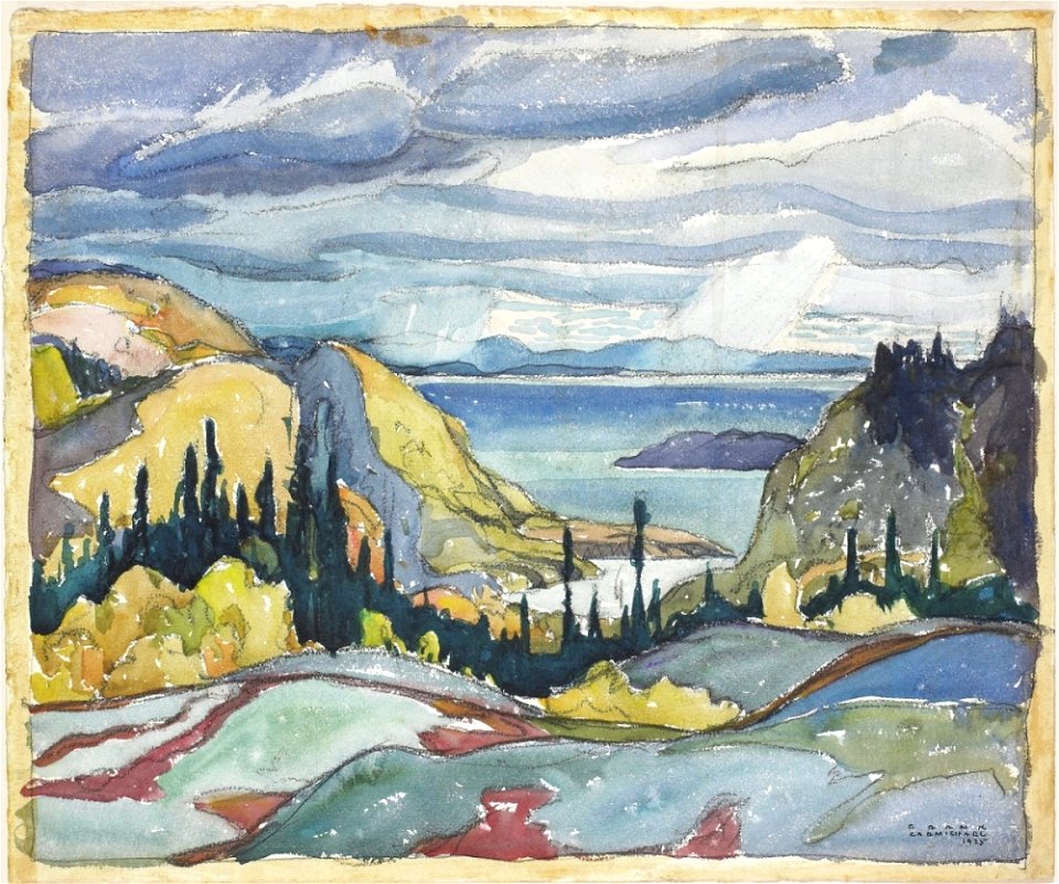 Franklin Carmichael - Untitled (Pines, Lake Superior) 1925